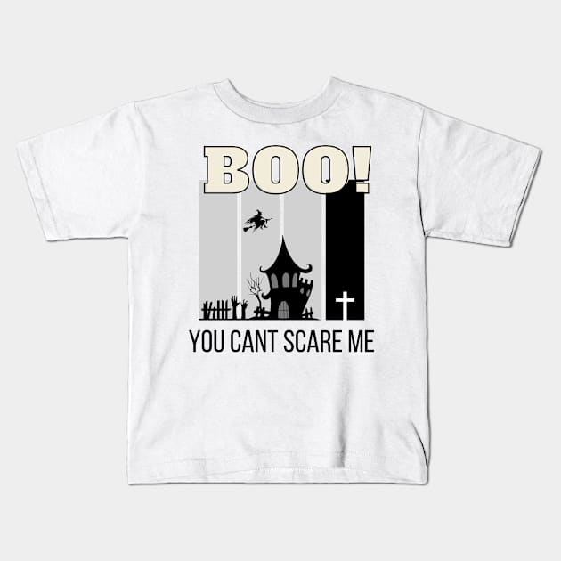 Haunted Mansion | You Can't Scare Me Halloween Classic Vintage Kids T-Shirt by OverNinthCloud